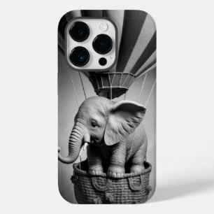Baby Elephant in a Hot Air Balloon Case-Mate iPhone 14 Pro Case