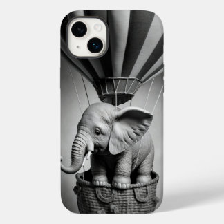 Baby Elephant in a Hot Air Balloon Case-Mate iPhone 14 Plus Case