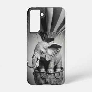 Baby Elephant in a Hot Air Balloon Samsung Galaxy Case