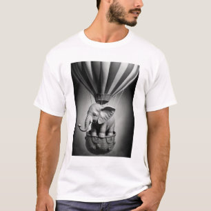 Baby Elephant in a Hot Air Balloon T-Shirt