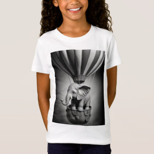 Baby Elephant in a Hot Air Balloon T-Shirt