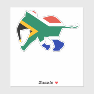 Baby Elephant in Colours of South African Flag