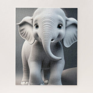 Baby Elephant Jigsaw Puzzle