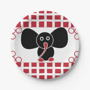 Baby Elephant Kids Birthday Party Paper Plate