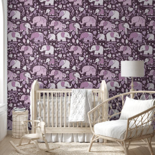 Baby elephant pattern 4 wallpaper
