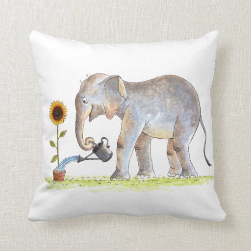 Image of Baby Elephant Pillow