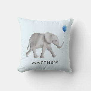 Baby Elephant Pillow for Child's Room or Nursery