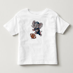 Baby Elephant Playing Football Toddler T-Shirt