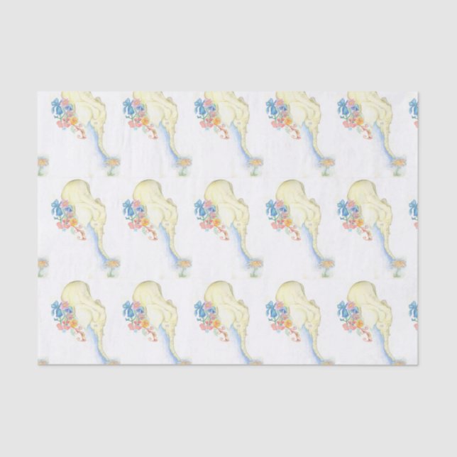 baby elephant tissue paper (Front)