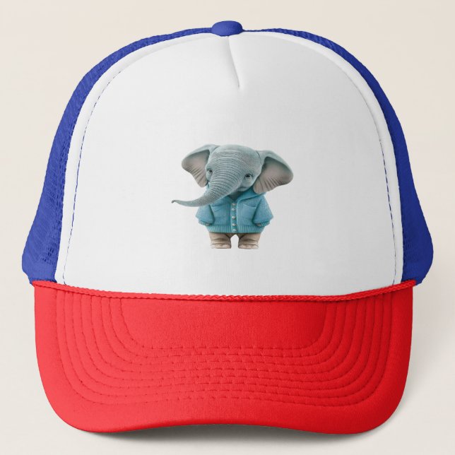 Baby Elephant Trucker Hat (Front)