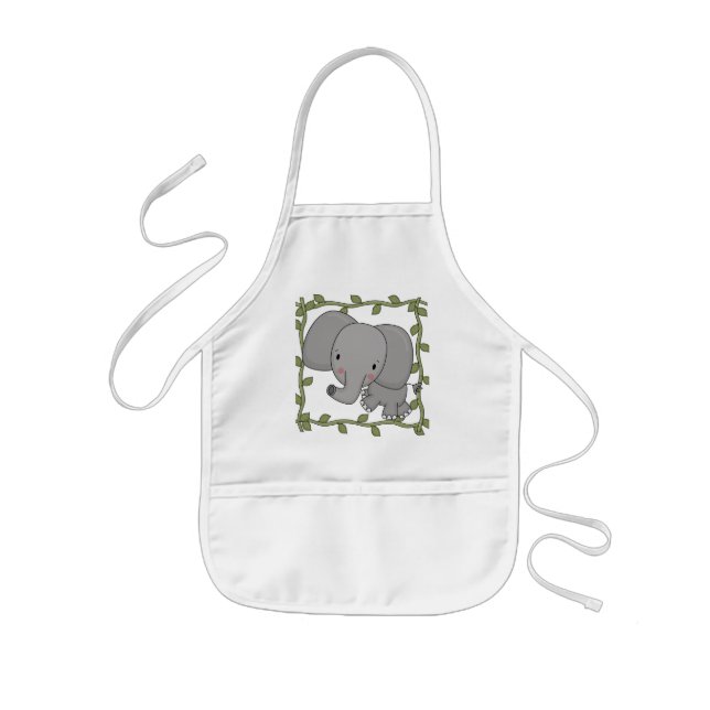 Baby Elephant Tshirts and Gifts Kids Apron (Front)