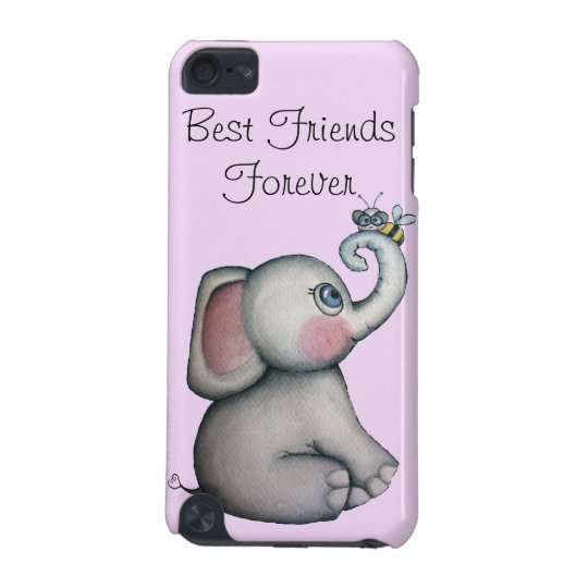 Baby Elephant with Bee iPod Touch 5g Case Pink