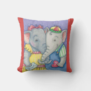 BABY ELEPHANTS THROW PILLOW Customise