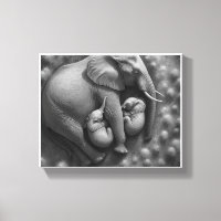 BABY ELEPHANTS WITH MOTHER 