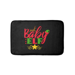 Baby Elf christmas Bath Mat