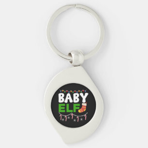Baby Elf Christmas Holiday Design-84608 Key Ring