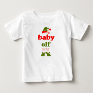 baby elf family matching christmas baby T-Shirt