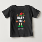 Baby elf family matching christmas outfit name