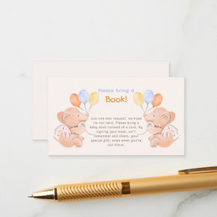 Baby Elphant Baby Shower Enclosure Card