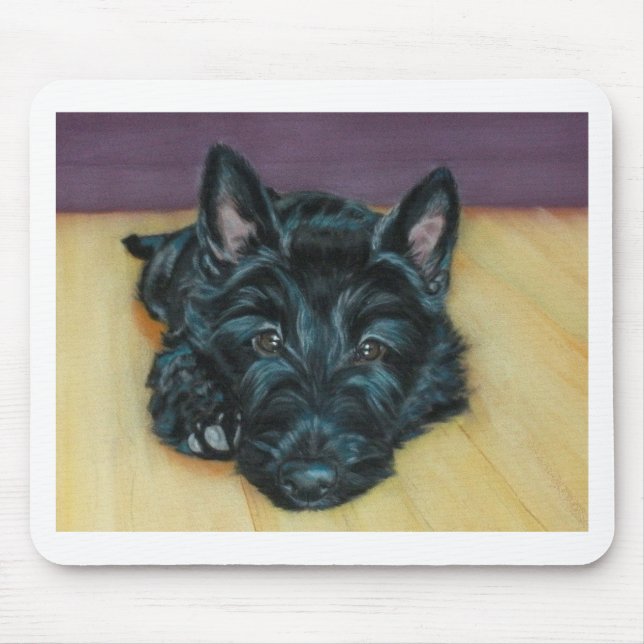 'Baby Em' - Scottie puppy Mouse Mat (Front)