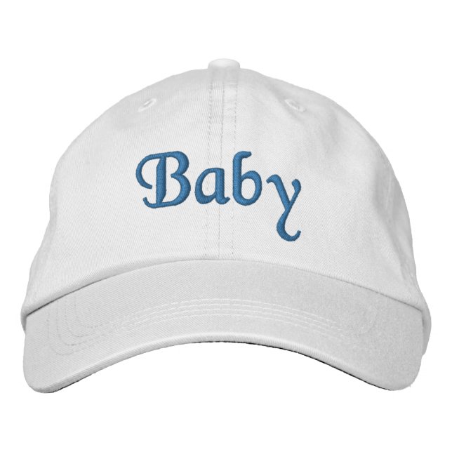 Baby Embroidered Baseball Cap / Hat Blue (Front)