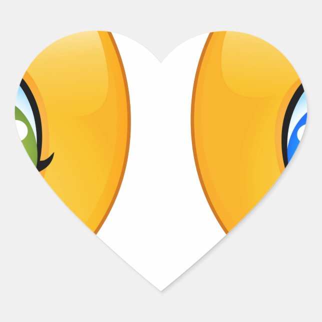 baby emojis heart sticker (Front)