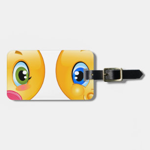 baby emojis luggage tag