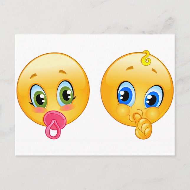 baby emojis postcard (Front)