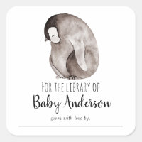 Baby Emperor Penguin Baby Shower Library