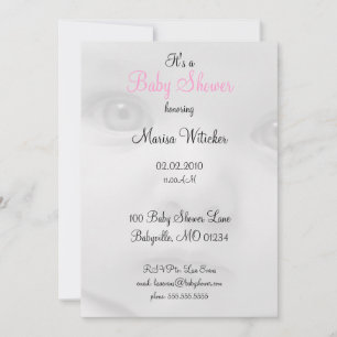Baby Face Baby Shower Invitations