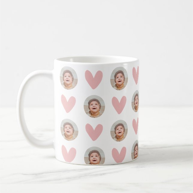 Baby Face Mug, Personalized Face Mug, Your Dogs Fa Coffee Mug (Left)