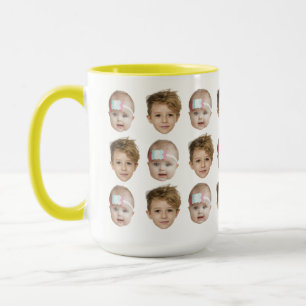 Baby Face Pattern Grandpa Dad Birthday Gift Father Mug