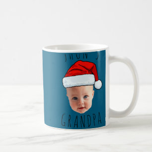 Baby Face Santa Hat Christmas Photo  Coffee Mug