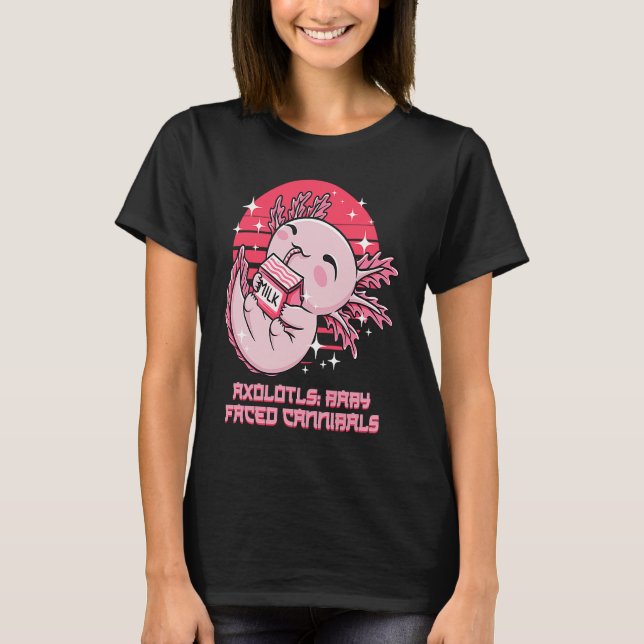 Baby Faced Cannibals Axolotl Animal Salamander Pet T-Shirt (Front)