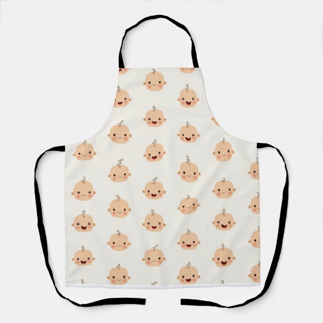 Baby faces cute apron (Front)