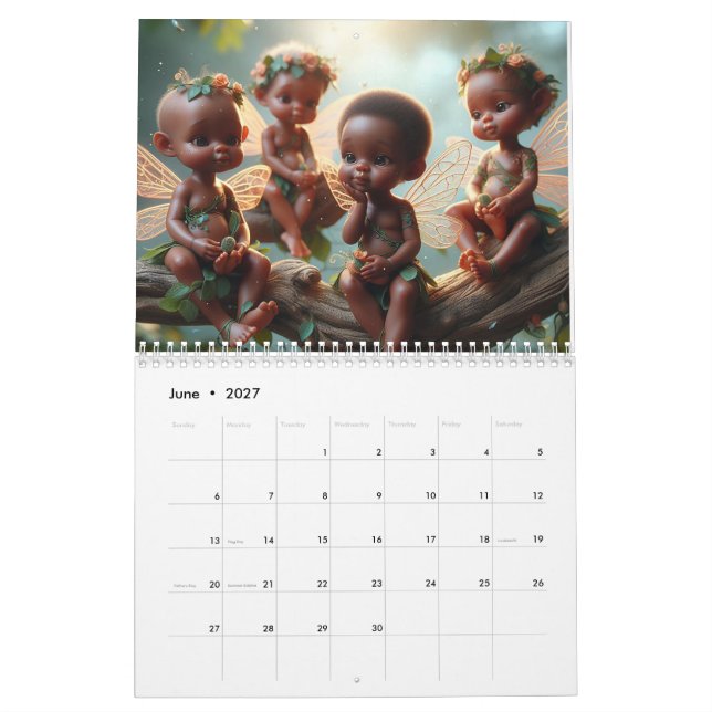 Baby Fairies 2024 Calendar (Jun 2027)