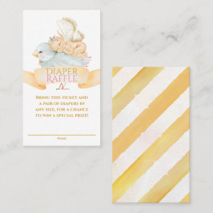 Baby Fairy and Strawberry Diaper Raffle Ticket