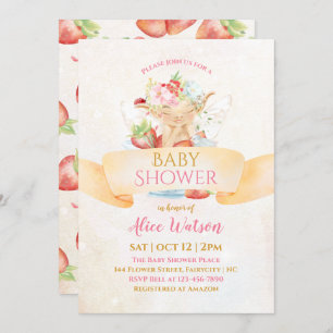 Baby Fairy Delicate Girly Baby Shower  Invitation