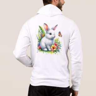 Baby Farm Animal Rabbit Sublimation Clipart-88186 Hoodie