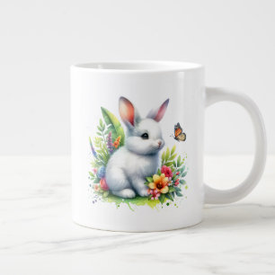 Baby Farm Animal Rabbit Sublimation Clipart-88186 Large Coffee Mug
