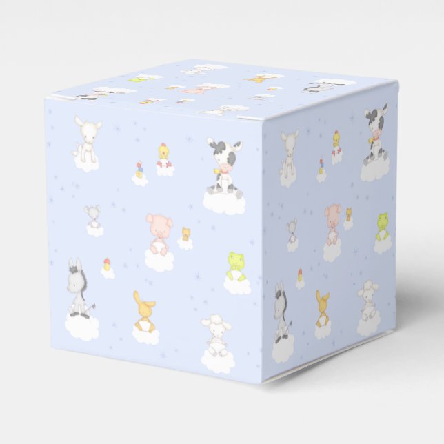 Baby Farm Animals Favour Box (Front Side)