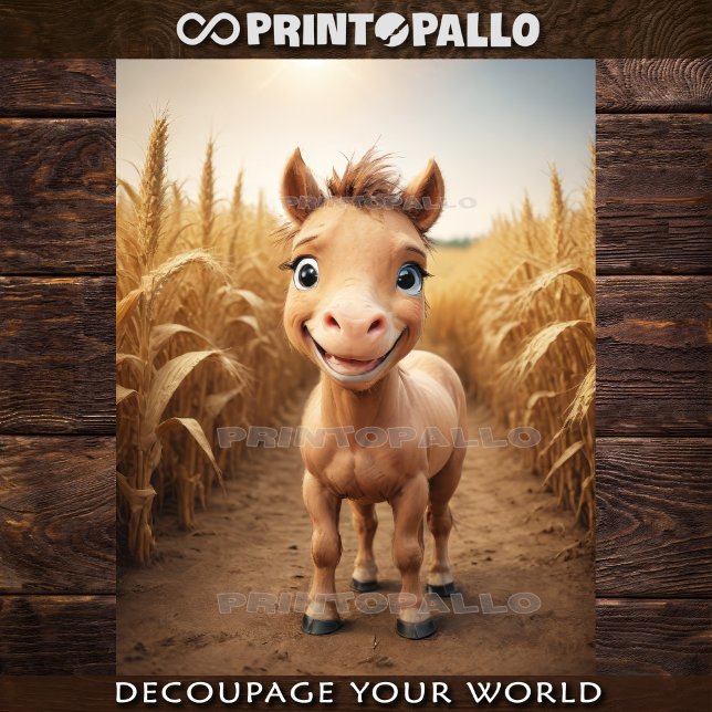 Baby Farm Animals: little colt pony Tissue Paper (Creator Uploaded)