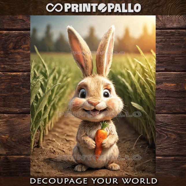 Baby Farm Animals: the little rabbit Tissue Paper (Creator Uploaded)