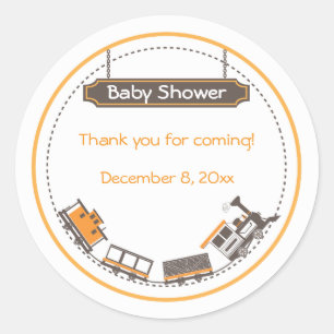 Baby Favour Sticker - Train