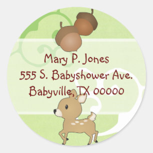Baby Fawn Address Label Stickers