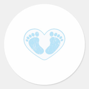 BABY FEET CLASSIC ROUND STICKER