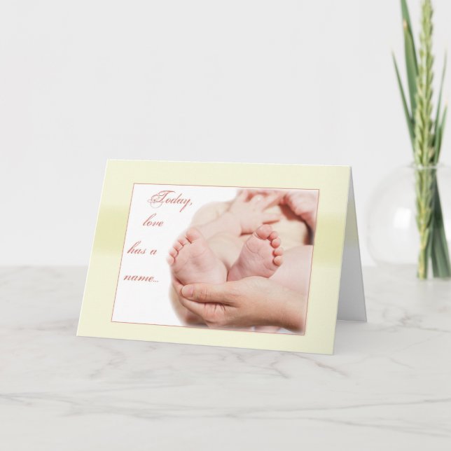 Baby Feet Congratulations Card (Front)