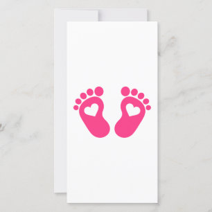 Baby feet hearts