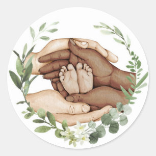 Baby Feet in Hands Sticker