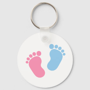 Baby feet key ring